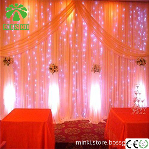 Drooping wedding party led Xmas lights Icicle Curtain lights for xmas decoration